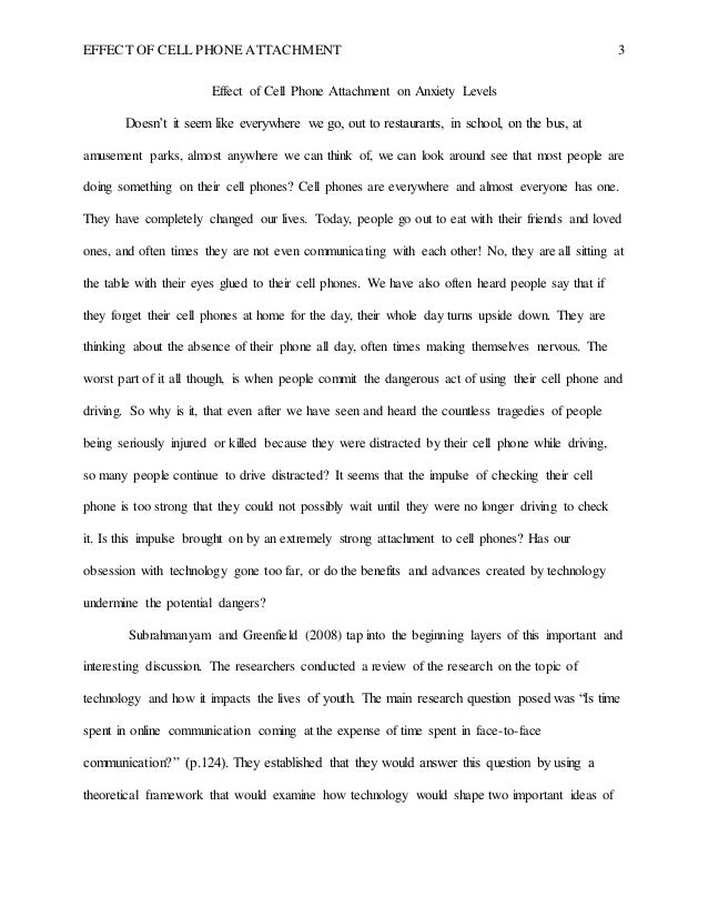 research paper cellular phones
